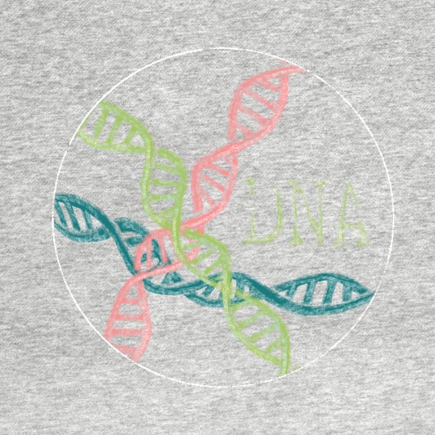 DNA. Fun pastel science design. by StephJChild